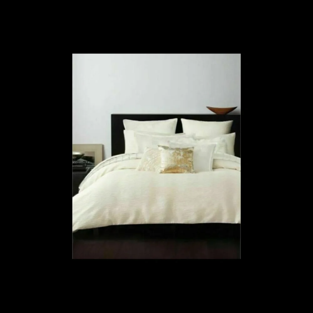 NIB $190 Donna Karan‎ Rhythm [ 1 ] Jacquard Euro Pillow Sham